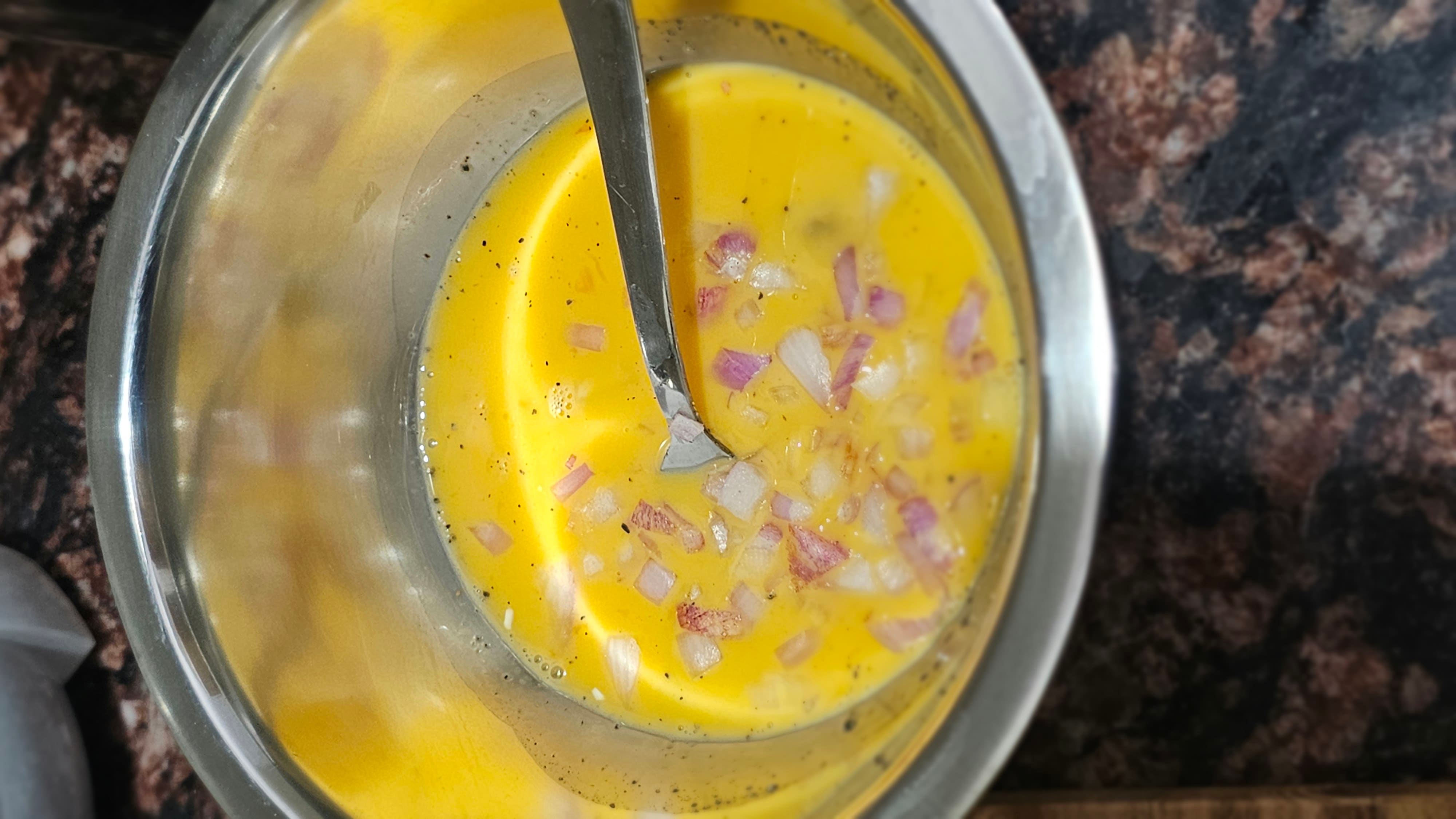 small center Heating the pan